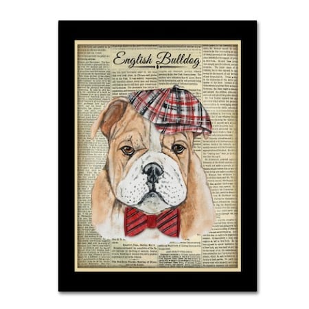 Jean Plout 'English Bulldog' Canvas Art,24x32